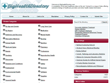 Tablet Screenshot of bighealthdirectory.com